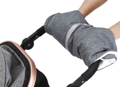 Universele Kinderwagen Handwarmer - Handschoenen - Handwarmer - Grijs - Winter Wanten Buggy