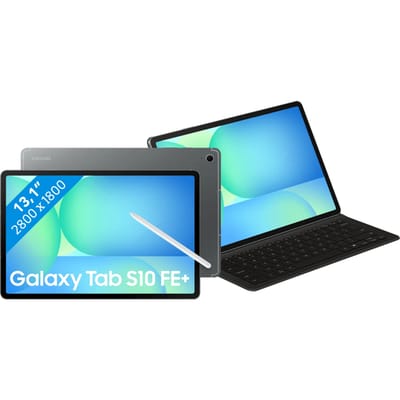 Samsung Galaxy Tab S10 FE Plus 13,1 inch 256GB Wifi Grijs + Toetsenbord Hoes QWERTY