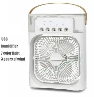 NordHaus Luchtkoeler - Aircooler - Luchtbevochtiger - 3-in-1 Koeling met 3 Snelheden - Wit 23 x 15,3 x 7 cm