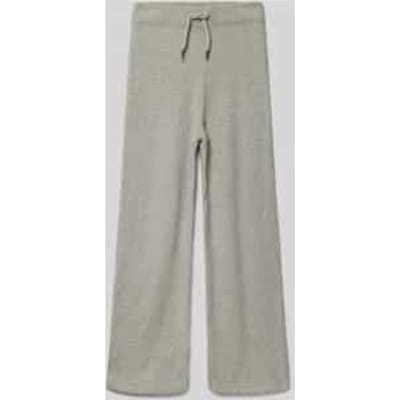 Regular fit gebreide broek met wijde pijpen