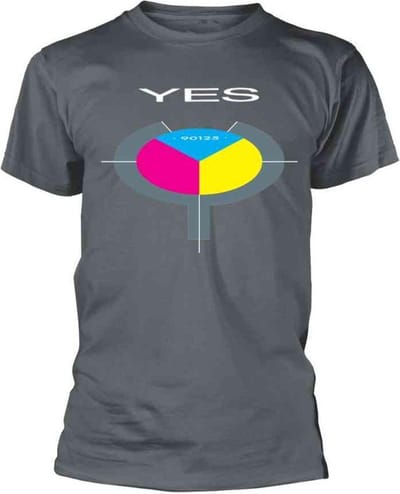 Yes Heren Tshirt -M- 90125 Grijs