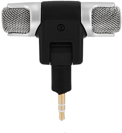 Dailygoody - Stereo-microfoon - 3,5 mm verguld - Compact en betaalbaar - Geschikt voor pc en geluidsrecorder - Hoge geluidskwaliteit - Minimaal overdr...