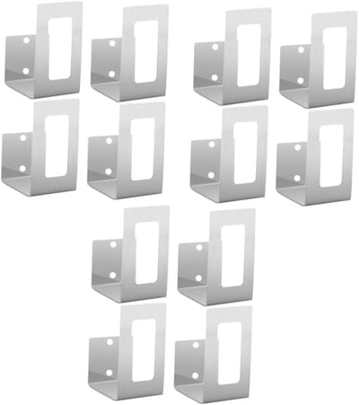 6 Paar Keuken Lid Rack en Kabel Organizer voor Apparaten - Wandgemonteerde Potdekselhouder van RVS voor Pannen en Keukengerei