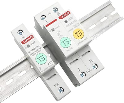 Stroomonderbreker - kWh meter - Energieverbruik meten - Lekkage voltage bescherming - 1P 2P - Wit