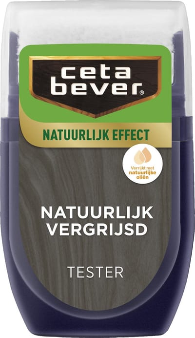 Cetabever - Natuurlijk Effect Buiten Tester - Natuurlijk Vergrijsd - 30 Ml