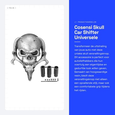 Dailygoods- Versnellingspookknop Modern Design - Pookknop Universeel - Schakelknop - Schakelaccessoires - Hoogwaardige Kunststof - Eenvoudige Installatie - Versnellingspook