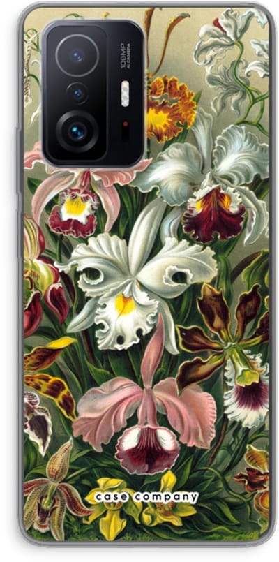 Case Company® - Hoesje geschikt voor Xiaomi 11T hoesje - Haeckel Orchidae - Soft Cover Telefoonhoesje - Bescherming aan alle Kanten en Schermrand