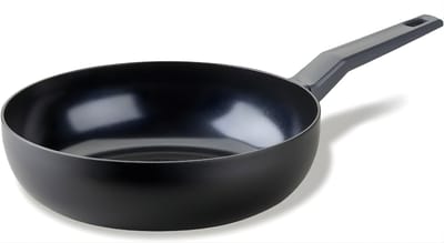 QORA® Wokpan Inductie - Wokpan - Koekenpan Inductie - Zwart - 80cm x 28cm x 3 cm