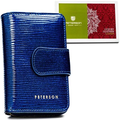 Peterson Serie - Dames Portemonnee - RFID Bescherming - Goudkleurig - Natuurlijke Leer
