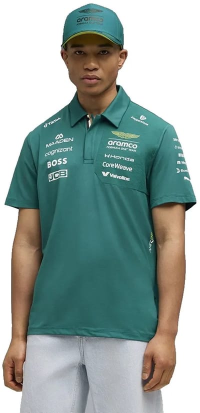 Puma X Aston Martin F1 Replica Poloshirt Groen S Man