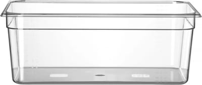 HENDI Gastronorm container – polycarbonaat – 24L – temperatuurbestendig – transparant