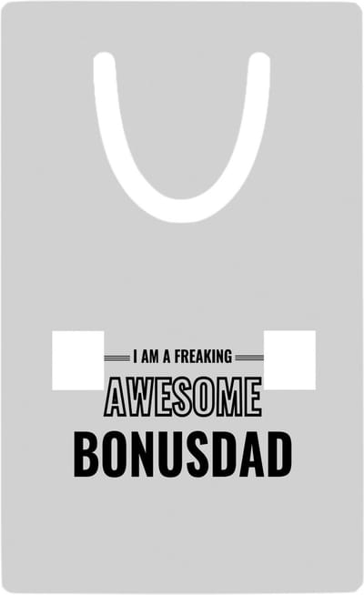 Hacebo® - I am a freaking awesome bonusdad metalen boekenlegger - de meest geweldigste bonusvader - vader cadeautjes - vaderdag - verjaardagscadeau - verjaardag - cadeau - geschenk - kado - gift Bladwijzer boekenleggers - 7.6 cm x 5cm