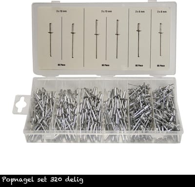 Popnagel set 320 delig