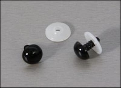 Veiligheidsogen zwart - 5mm