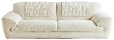 Cherrys Finds - Moderne Plaid - Sofa Cover – Crème & Witte Pluche – Eénstuk Ontwerp – Machine Wasbaar – Gezellige Lente-Zomer Stof - Mooie decoratie voor in huis - 110*110 cm - Sofa Cover - Bank Bekleding - Donkergrijs