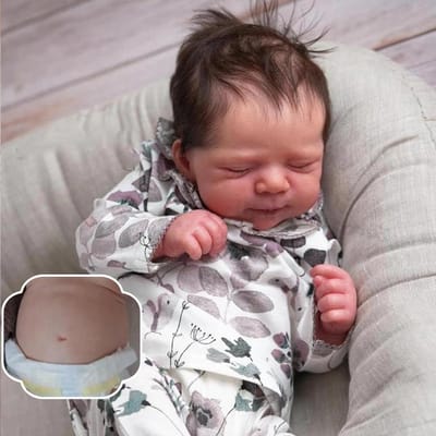 Baby Pop - Newborn pop - Spelen en verzorgen - Volledig siliconen - 46 cm - Kleding