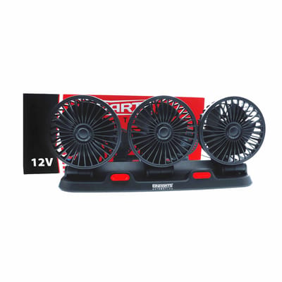 Einparts Drievoudige Ventilator Voor 12V Auto's Met Instelbare Bedrijfsmodi