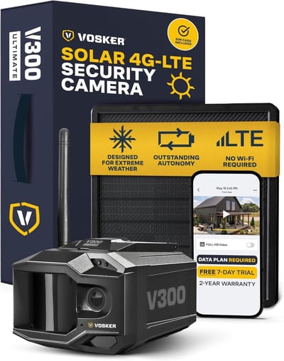 Outdoor Beveiligingscamera - Draadloze Camera - Buiten Bewaken - Geen WiFi Nodig - 13cm Breed