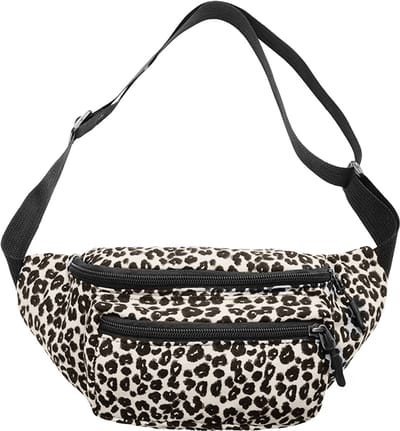 Heuptas - Luipaard Crème | Polyester / Nylon | 30 x 14 x 7 cm | Fashion Favorite
