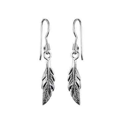WeLoveSilver - oorhangers - 925 zilver - veerontwerp - elegant & hypoallergeen