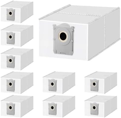 10 stuks stofzakken voor Ecovacs DEEBOT X8 PRO Omni / X8 OMNI / X9 PRO Omni / T50 PRO Omni / T50 MAX PRO Omni / T50 Omni / T80 OMNI / T30C Pro Omni / X11 Pro Omni robotstofzuiger 4 l zak accessoires.