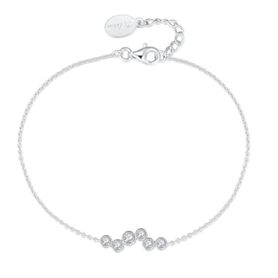 Di Lusso - Armband Parijs - Zirkonia - Zilver 925 - Dames - 19 cm
