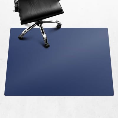 Wallfluent - Vloerbeschermer Kolengranaat - 140x100 cm - Marine Mótif Bureaustoelmat - Rechthoekig - Vloerbeschermer PVC-Computer Stoel Mat-Werkplekdecoraties - Koele en donkere kleuren