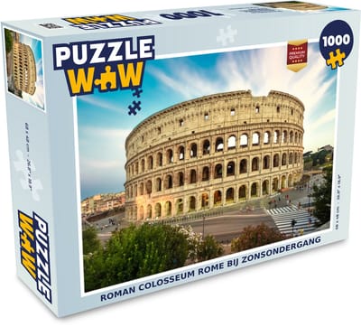 Puzzel Roman Colosseum Rome bij zonsondergang - Legpuzzel - Puzzel 1000 stukjes volwassenen