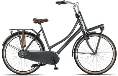 Altec Transportfiets dames Dutch 28 Inch 50 cm Dames 3V Terugtraprem Donkergrijs