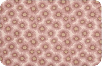 WC mat 60x40 cm - Antislip - Gerbera - Bloemen - Roze - Toiletmat - Vloermat - Douchemat - Toilet tapijt - Toiletmatten