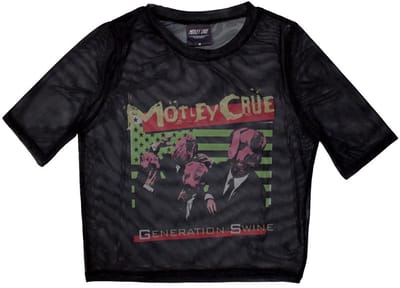 Motley Crue - Generation Swine Crop top - XXS - Zwart