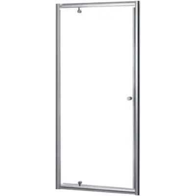 Aquavive - Douchedeur Zanzibar 80 X 190cm - Chroom Profiel - 5 Mm Helder Glas