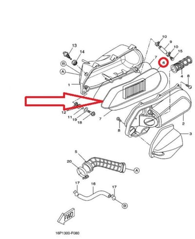 Filtre à air origine pour Auto MBK Neuf
