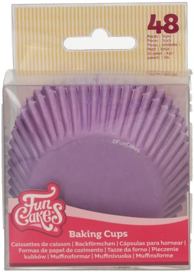 FunCakes Baking Cups - Royal Paars - 48 Stuks - Cupcake Vormpjes Papier