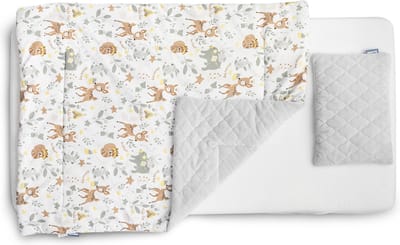 Sensillo beddengoed set hert beige l dekbed met kussen 95 × 75 cm