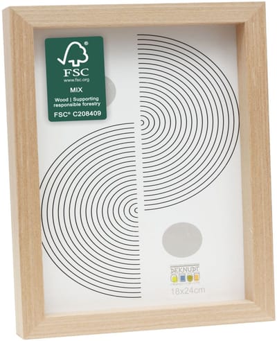 Deknudt Frames fotolijst - lichte houtkleur - strak - hout - FSC Mix - 18x24