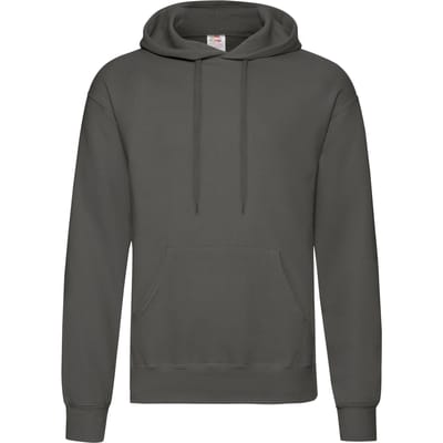 Fruit Of The Loom Heren Sweatshirt Met Capuchon / Hoodie (Licht Graphite)