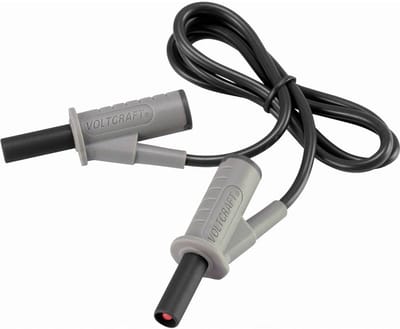 VOLTCRAFT MSB-501 Veiligheidsmeetsnoer Banaanstekker 4 mm Banaanstekker 4 mm 0.75 m Zwart 1 stuk(s)