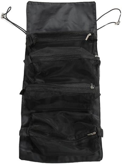 Dailygoods- Toilettas Lichtgewicht - 4-in-1 Hangende Toilettas - Draagbare Make-up Tas - Grote Capaciteit - Nylon Omhulsel - 4 Afzonderlijke Compartimenten - Make-uptas