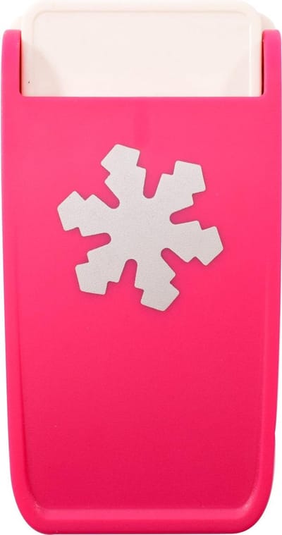 Vaessen Creative Heavy-Duty Pons - Figuurpons - Sneeuwvlok - Ø 3,75 cm