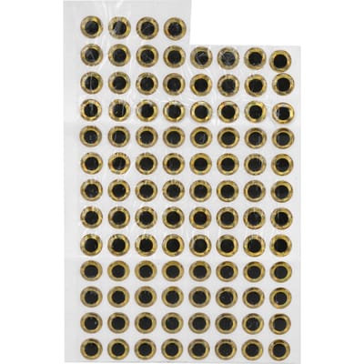 100 Stuks Simulatie Visoog Sticker Duurzame Viskunstaas Oog Sticker voor het Maken van Visaas beige