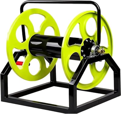 Metalen Slanghaspel - Vrijstaande Houder - Tuinonderhoud - Robuuste Staalconstructie - Tot 975m Slang - Metaal