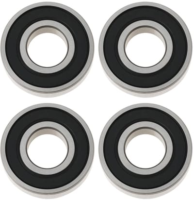 Dailygoods- Verticuteerlagers 4 Stuks - Buitendiameter 35mm - Binnendiameter 15mm - Binnendiameter 11mm - Compatibel met Qualcast/Atco - Hoogwaardige metalen constructie - Lagers