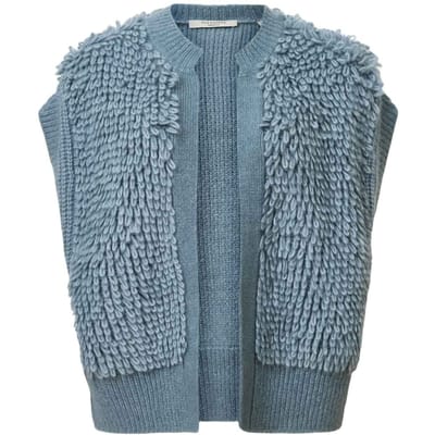 AllSaints Elias Gilet Slate Blue Taglia: XS | Gilet Outlet | Donna | Blu