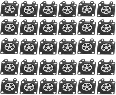 Dailygoods- Carburateurdiaphragma Set van 30 - Membraan Pakkingen - Kettingzaag Accessoire - ZAMA 2500/3800/4500/5200/5800 - Duurzaam Rubber/IJzer - Eenvoudig te Installeren - Carburateurkit