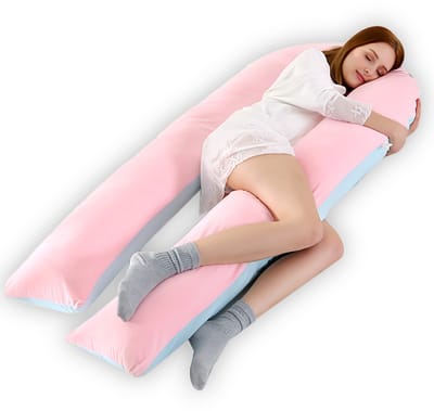 CALIYO Zwangerschapskussen XXL - 320cm - Afneembare Hoes - Zijslaapkussen / Body Pillow / Lichaamskussen / Voedingskussen