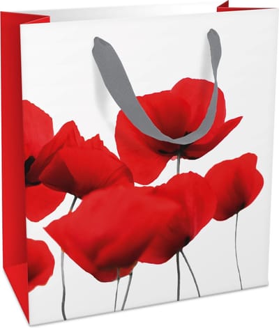 Tasje 18x21x8cm Red Poppy