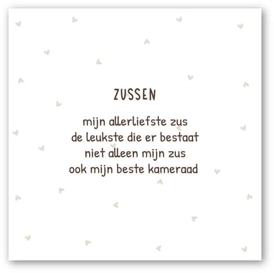 Forex tegeltje | In geschenkverpakking | Zussen | winkeltjevananne.nl