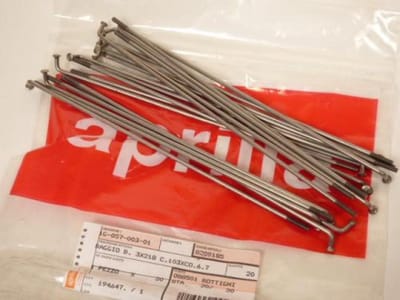originele velg spaak voor aprilia 50 classic 1992 tot 1999 ap8208185 nieuw
