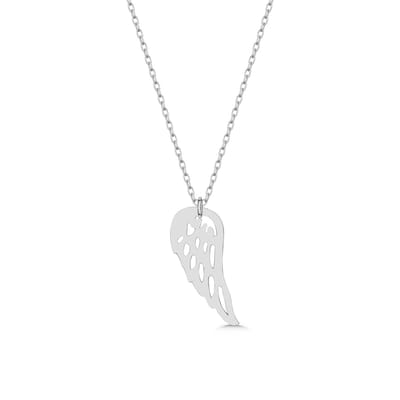Unieke Half Vleugel Ketting Zilver (925 Sterling Zilver) Trendy Zilveren Dames Ketting | Cadeau Voor Vrouw Of Meisje